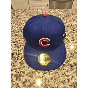 Chicago Cubs New Era Fitted Hat Men's Size 7 5/8 New